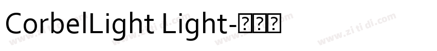 CorbelLight Light字体转换